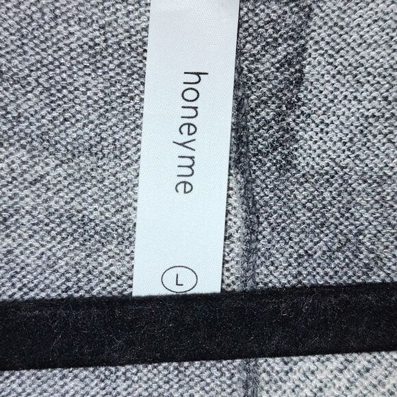 Honeyme  Long Open Front Sweater Jacket Cardigan  Sz L NWOT - Picture 4 of 6